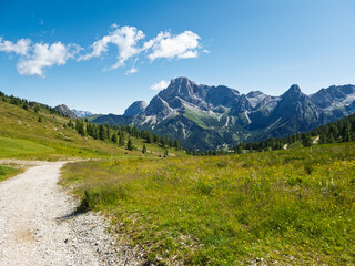 Fototapeta premium Hiking at Cima Tognola - Italy