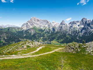 Fototapeta premium Hiking at Cima Tognola - Italy