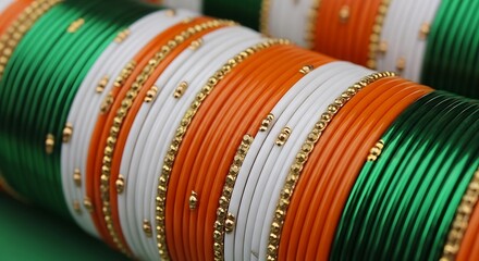 Buy indian bangles online: green, white, orange traditional jewelry for festive occasions and cultural events