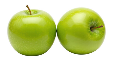 Isolated Two Green Apples
