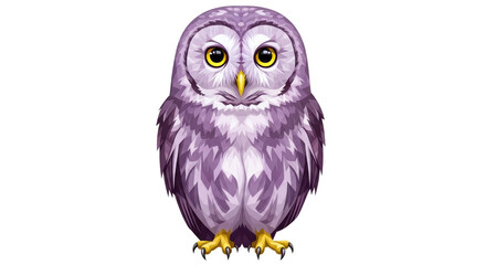 Isolated Cute Cartoon Owl