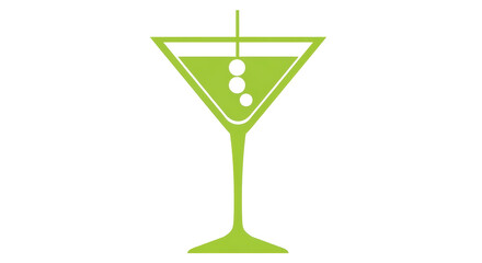 Isolated Martini Glass