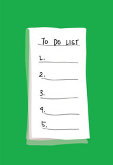 Note paper vector to do list.eps