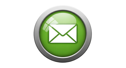 Isolated Green Email Icon