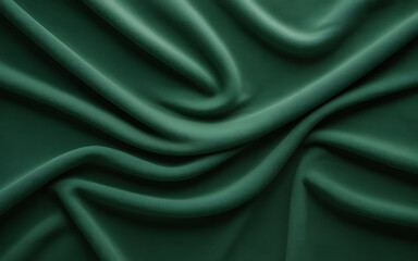 Obraz premium Vector art of close up of a dark green velvet fabric with soft folds and a smooth, luxurious texture