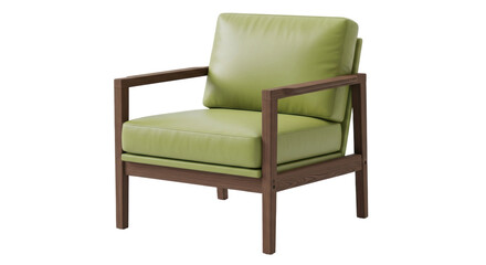 Isolated green chair