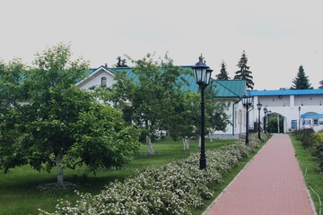 Ryazan, Russia - June 13, 2021: Solotcha is an exclave district of Ryazan on the high sandy bank of...