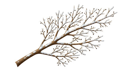 Isolated Winter Branch