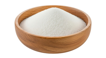 Isolated Bowl of White Sugar
