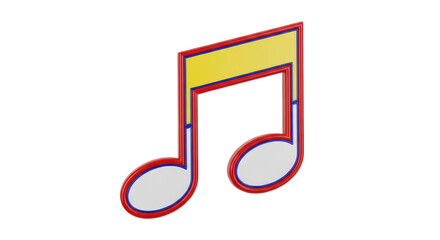 Isolated Musical Note