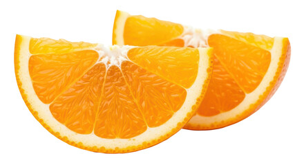 Isolated Orange Slices