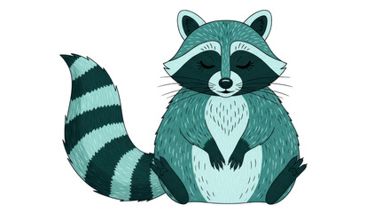 Isolated Raccoon