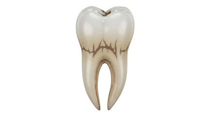 Isolated dirty tooth