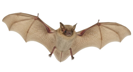 Isolated Flying Bat