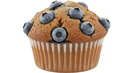 Isolated Blueberry Muffin
