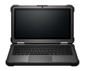 Rugged laptop with a magnesium alloy chassis and waterproof keyboard for outdoor use