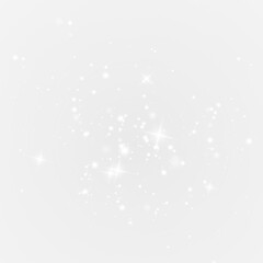 christmas light effect with glitter sparkle magic dust card white glow