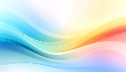 Abstract wave design in pastel colors