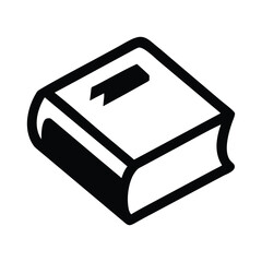 Isometric Book Icon of Knowledge