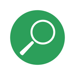 Magnifying glass icon isolated on transparent background