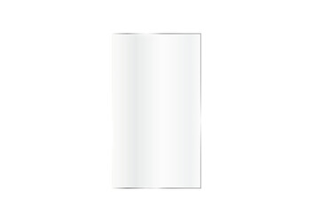 Transparent Glass plate background. Realistic screen glass, window effect with flare, clear glass showcase, glossy plastic glare frame, acrylic with glares and light, plexiglas, 3d