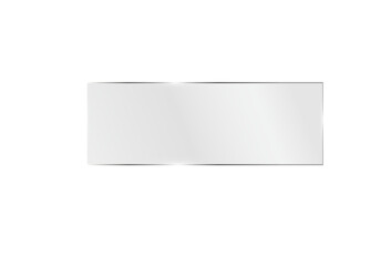 Transparent Glass plate background. Realistic screen glass, window effect with flare, clear glass showcase, glossy plastic glare frame, acrylic with glares and light, plexiglas, 3d.