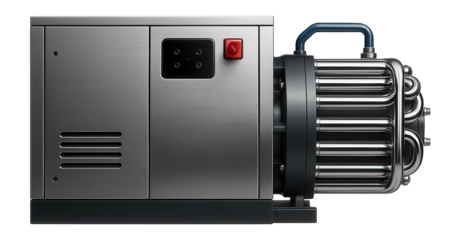 Energy-efficient screw compressor with heat recovery system for a textile manufacturing unit.