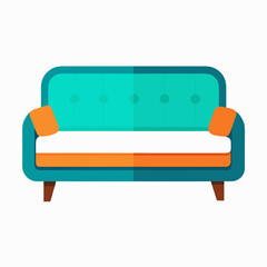 sofa isolated on white background