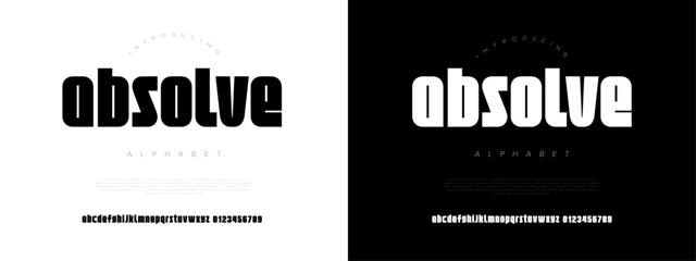 Powerful sans serif display font with strong geometric edges, ideal for tech, headlines, and branding