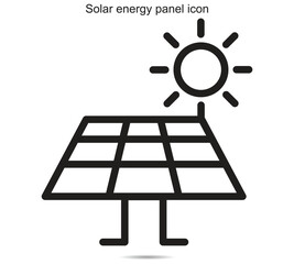 Solar energy panel icon