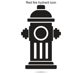 Red fire hydrant icon