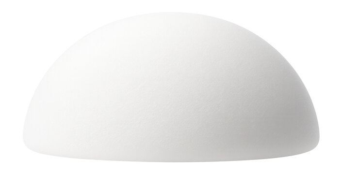 Rounded ice dome with uniform white surface and gentle slopes
