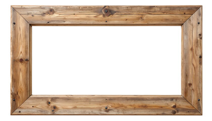 Naklejka premium Simple wooden frame with no pattern