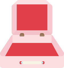 열린 가방 상자 손잡이