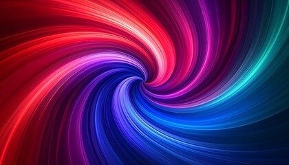 Vibrant swirling vortex of vibrant colors