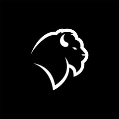 Compact Black White Buffalo Logo