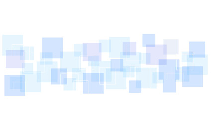 Vector modern futuristic blue and soft grey geometric square shape overlapping layer on white background. Ombre blue mosaic patterned background.