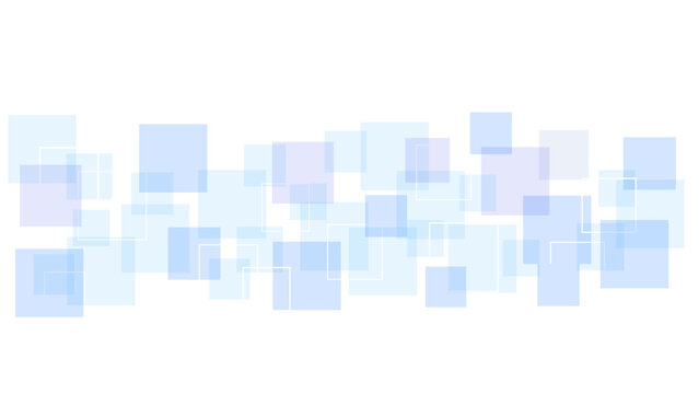 Vector modern futuristic blue and soft grey geometric square shape overlapping layer on white background. Ombre blue mosaic patterned background.