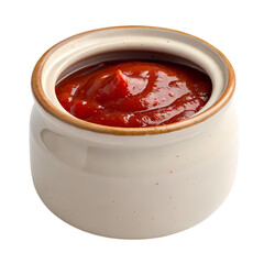Ketchup in a Small Ceramic Bowl