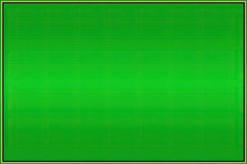 A solid green rectangle with a subtle grid pattern, framed by black and gold borders