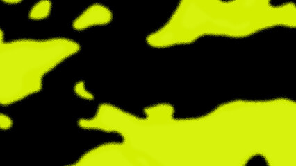 Vibrant Neon Yellow Black Abstract Shapes Background