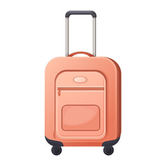 Vector cartoon image of a suitcase for travel. Concept of a trip, business trip, etc. Element for your design