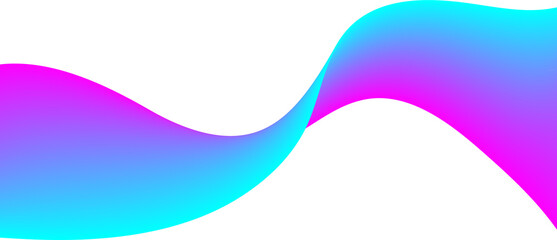 Abstract flowing wave of blue and purple gradient background