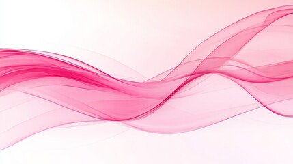 Gentle Pink Waves on a Soft Gradient Background, Ideal for Elegant Presentations and Stylish Decor