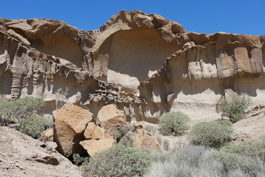 Felsenlandschaft bei Tajao im S&uuml;den von Teneriffa