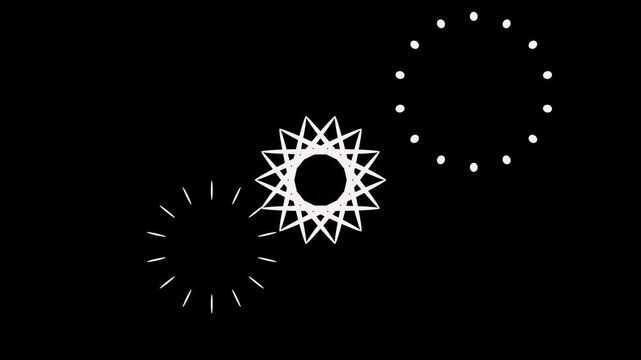 Circles fireworks explosion line shape blast, carton animation blast 4k, circle blast, fire work blast,