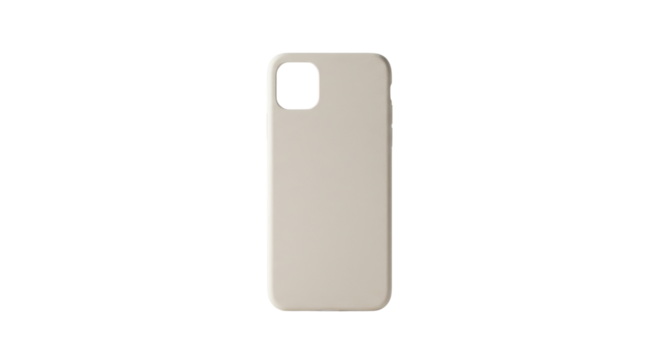 Beige cell phone case mockup isolated PNG with Transparent Background - Powered by Adobe