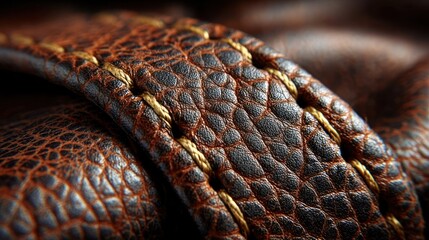 Brown leather texture macro photography