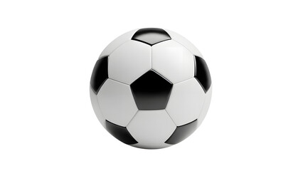 Fototapeta premium Soccer ball isolated on white background for sports equipment and game or match illustration design on transparent background