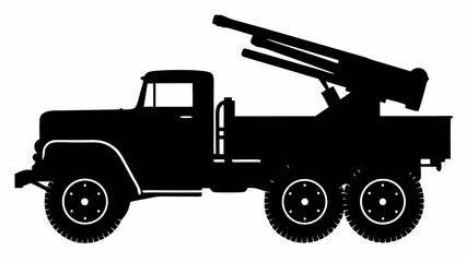 Military Rocket Launcher Truck